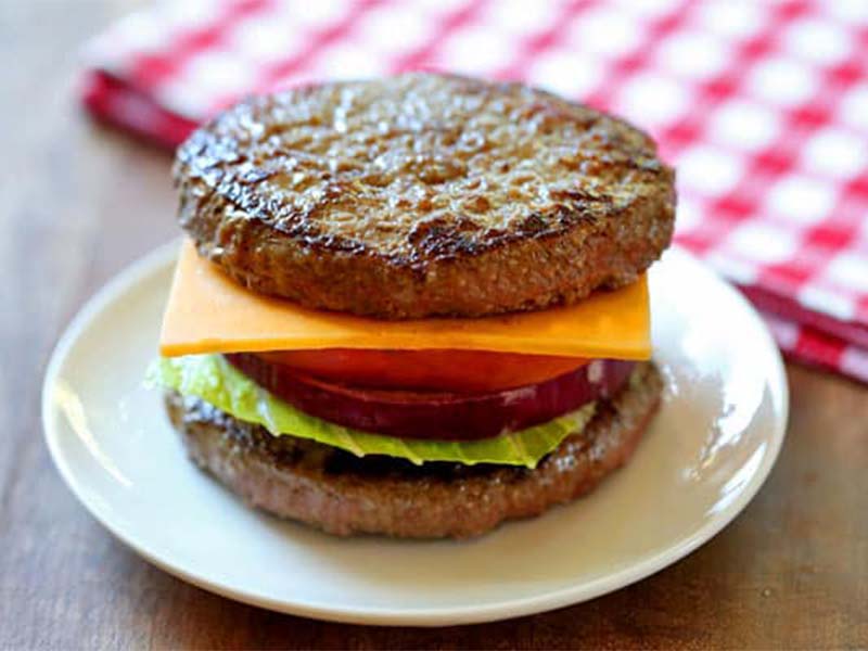 Bunless burgers are available in many fast food stores Bunless burgers are available in many fast food stores