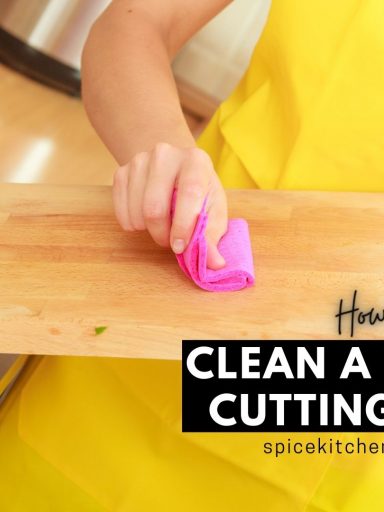 How to clean a wooden cutting board
