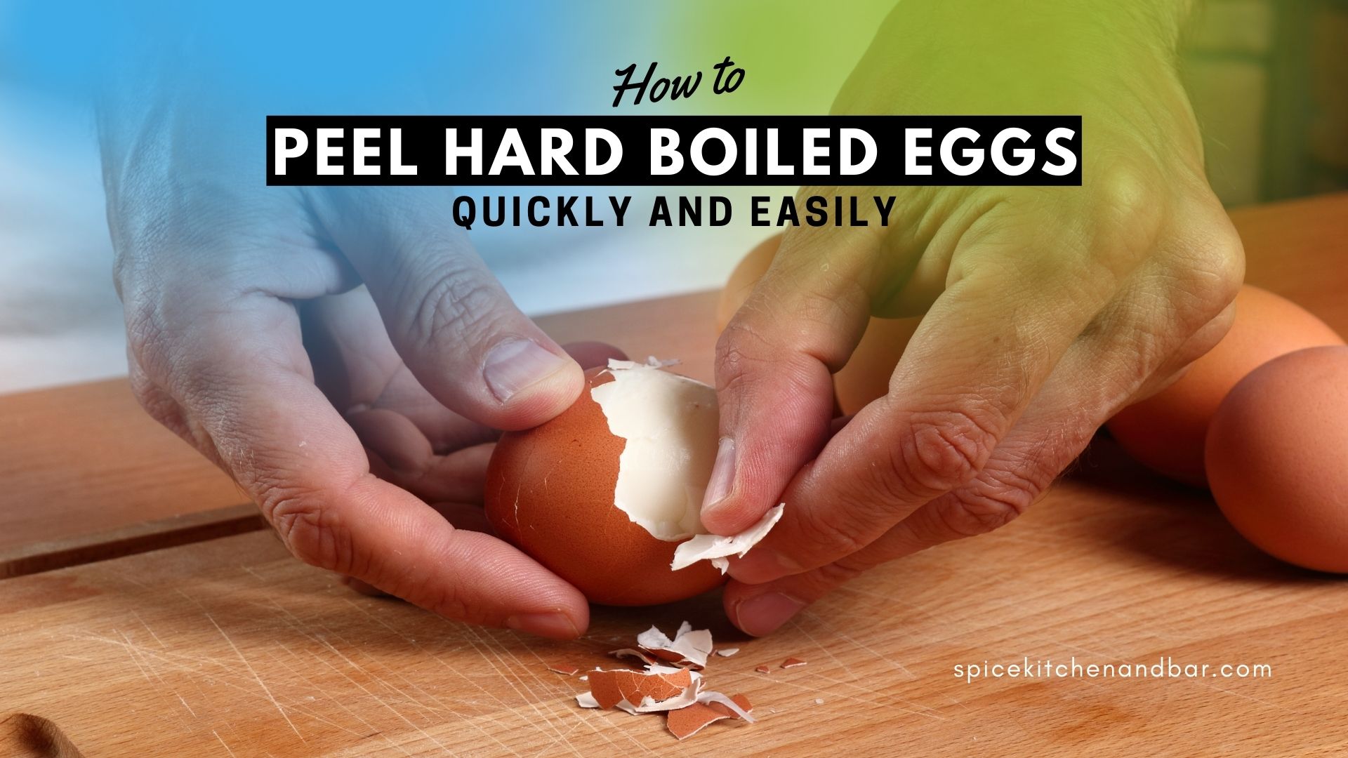 How to peel hard boiled eggs quickly and easily