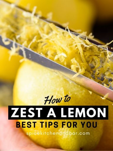 How to zest a lemon