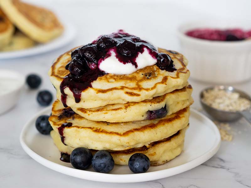 Oatmeal Pancake is suitable for breakfast