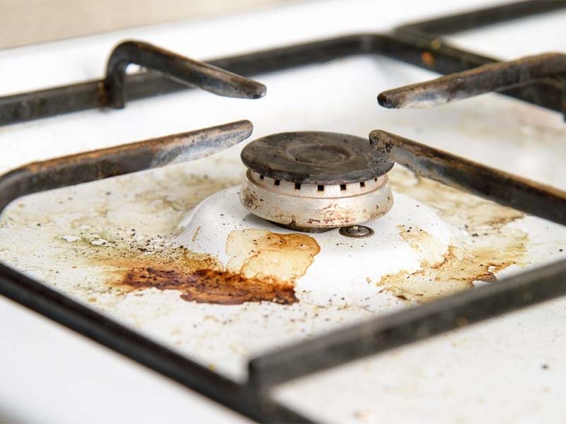 Some ways to clean stove burners and grates