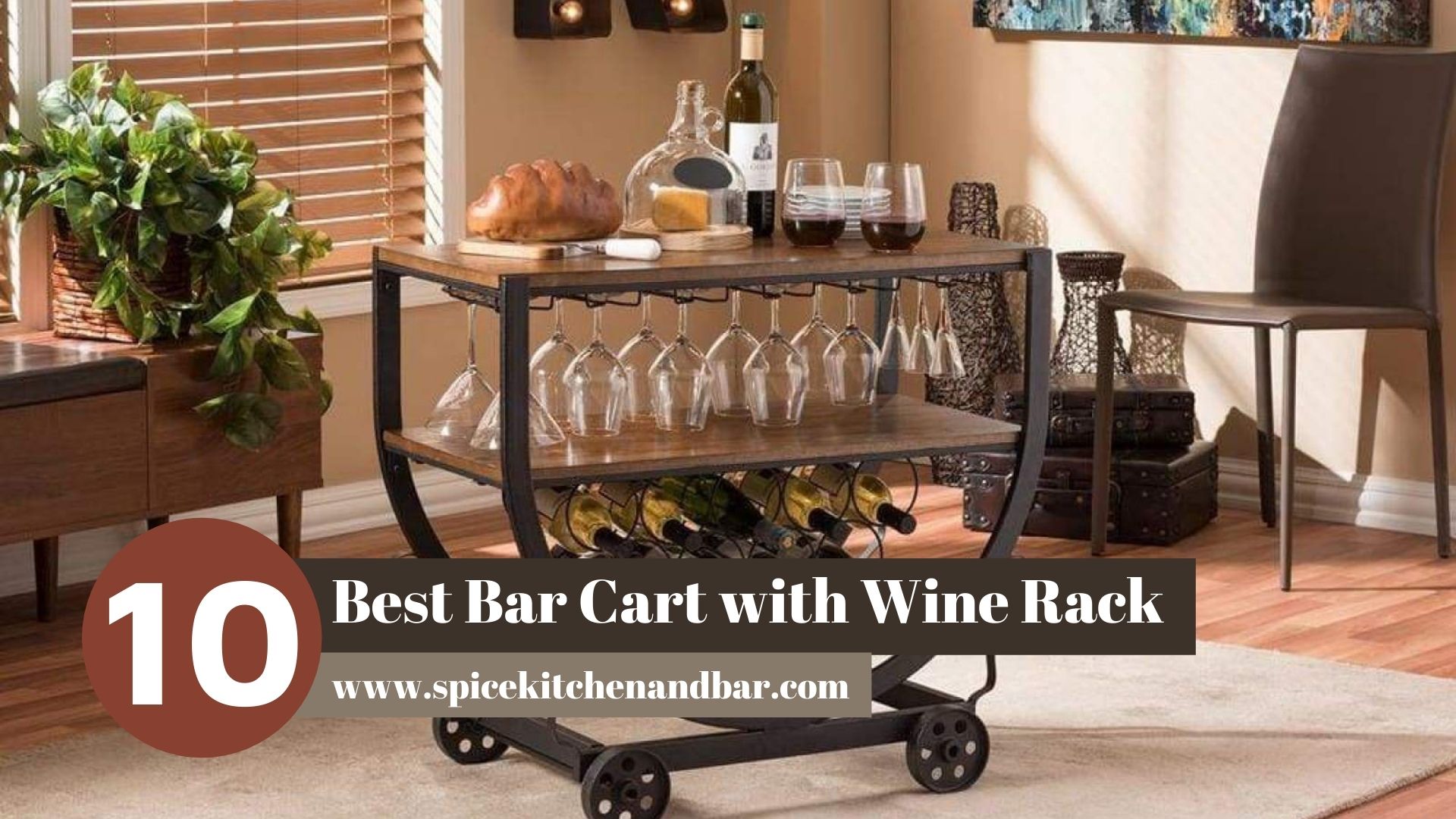 Best Bar Cart with Wine Rack