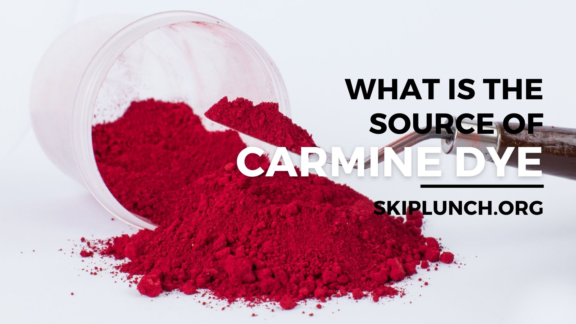 What is the Source of Carmine Dye?